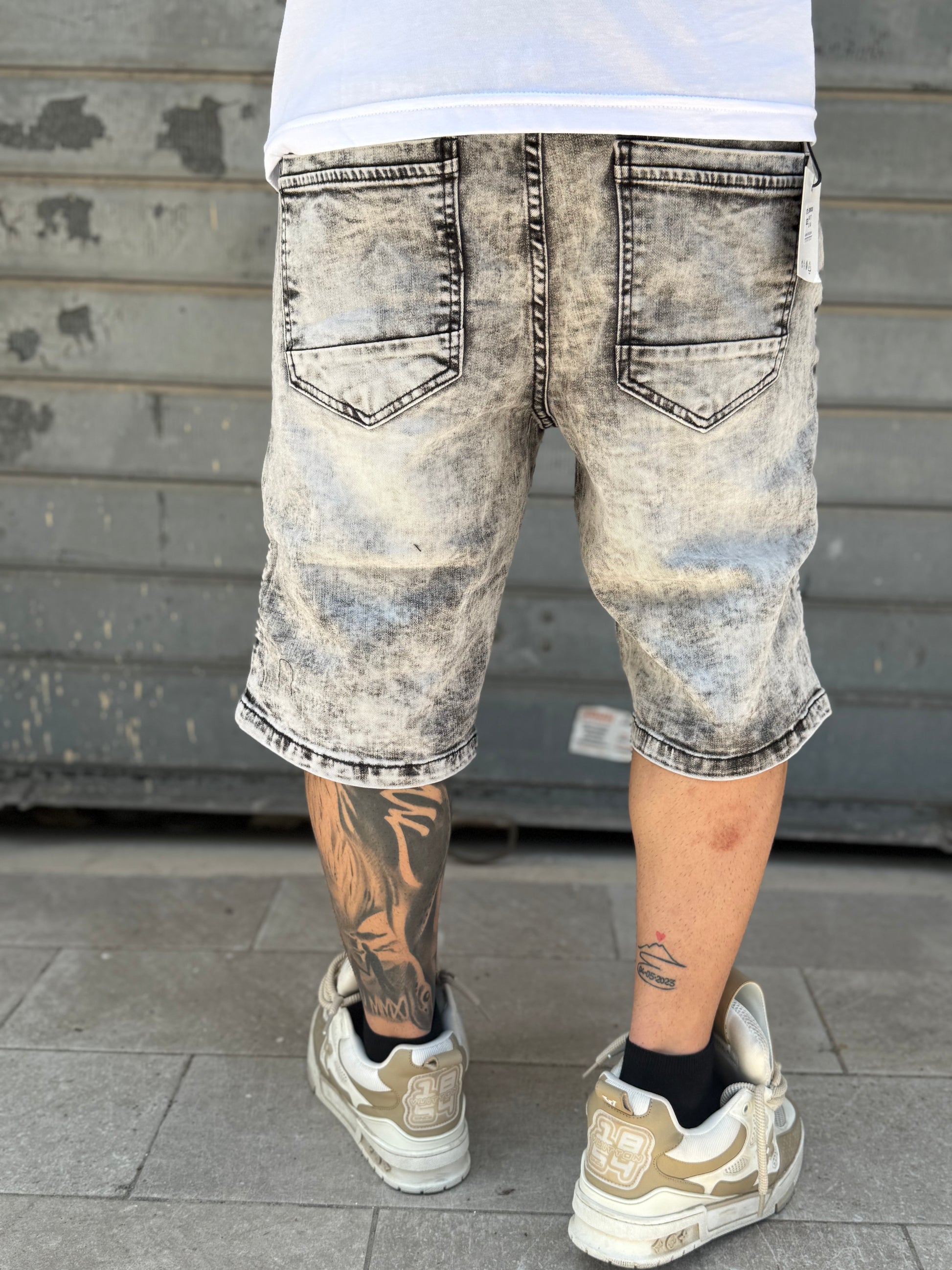 JEANS BIKER GREY