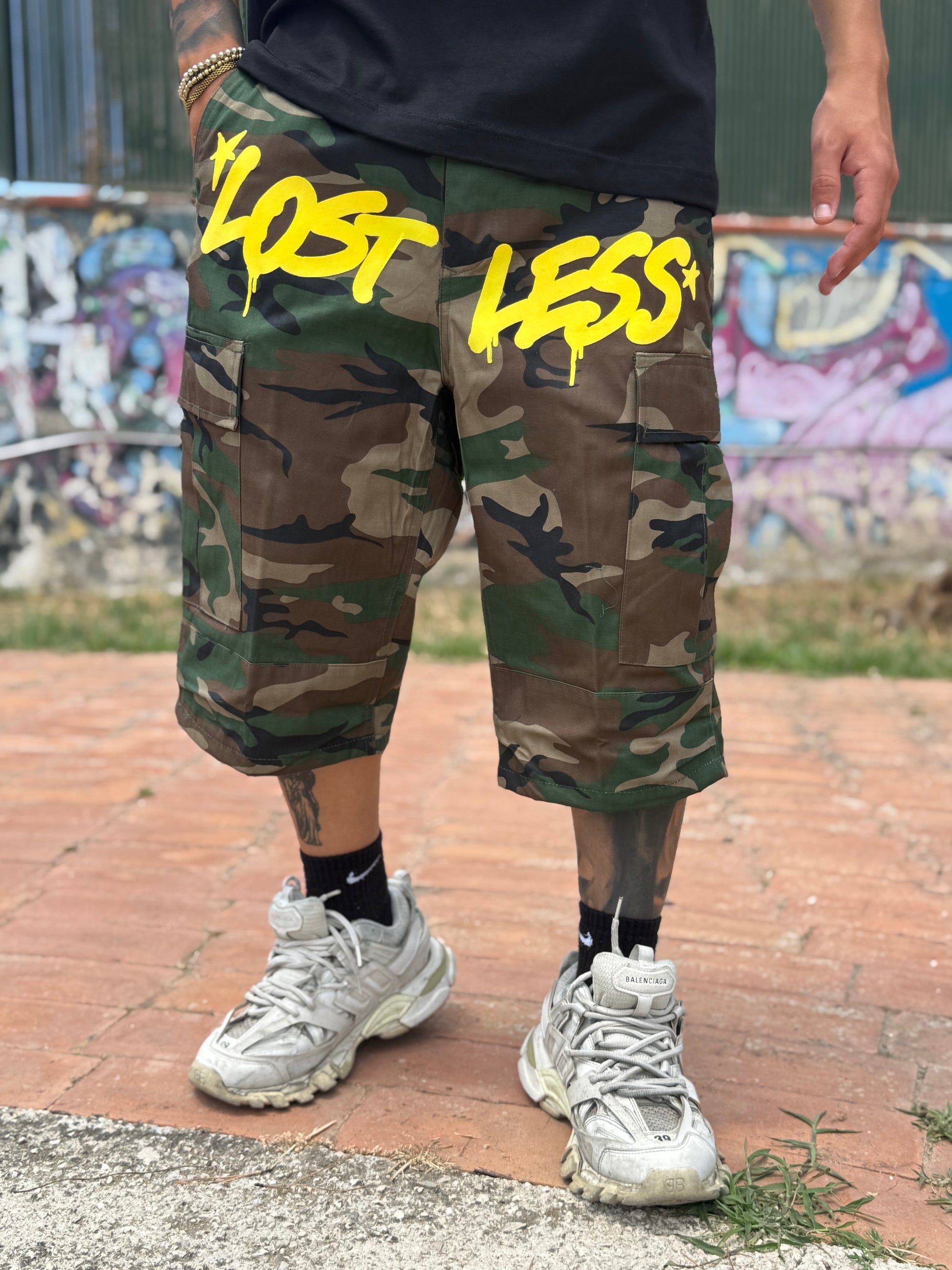 JORTS CARGO MILITARE PLUTO LAB’S
