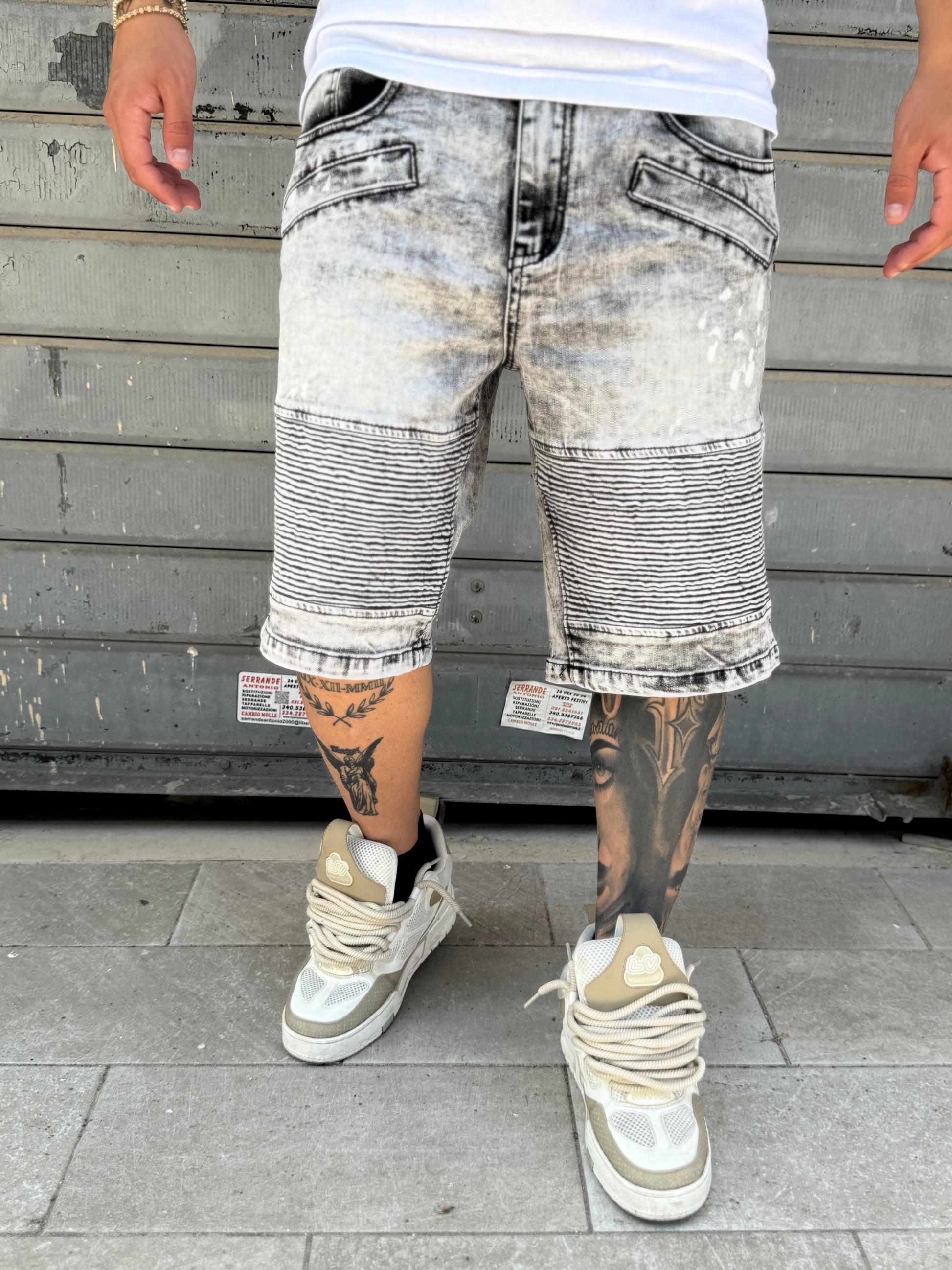 JEANS BIKER GREY