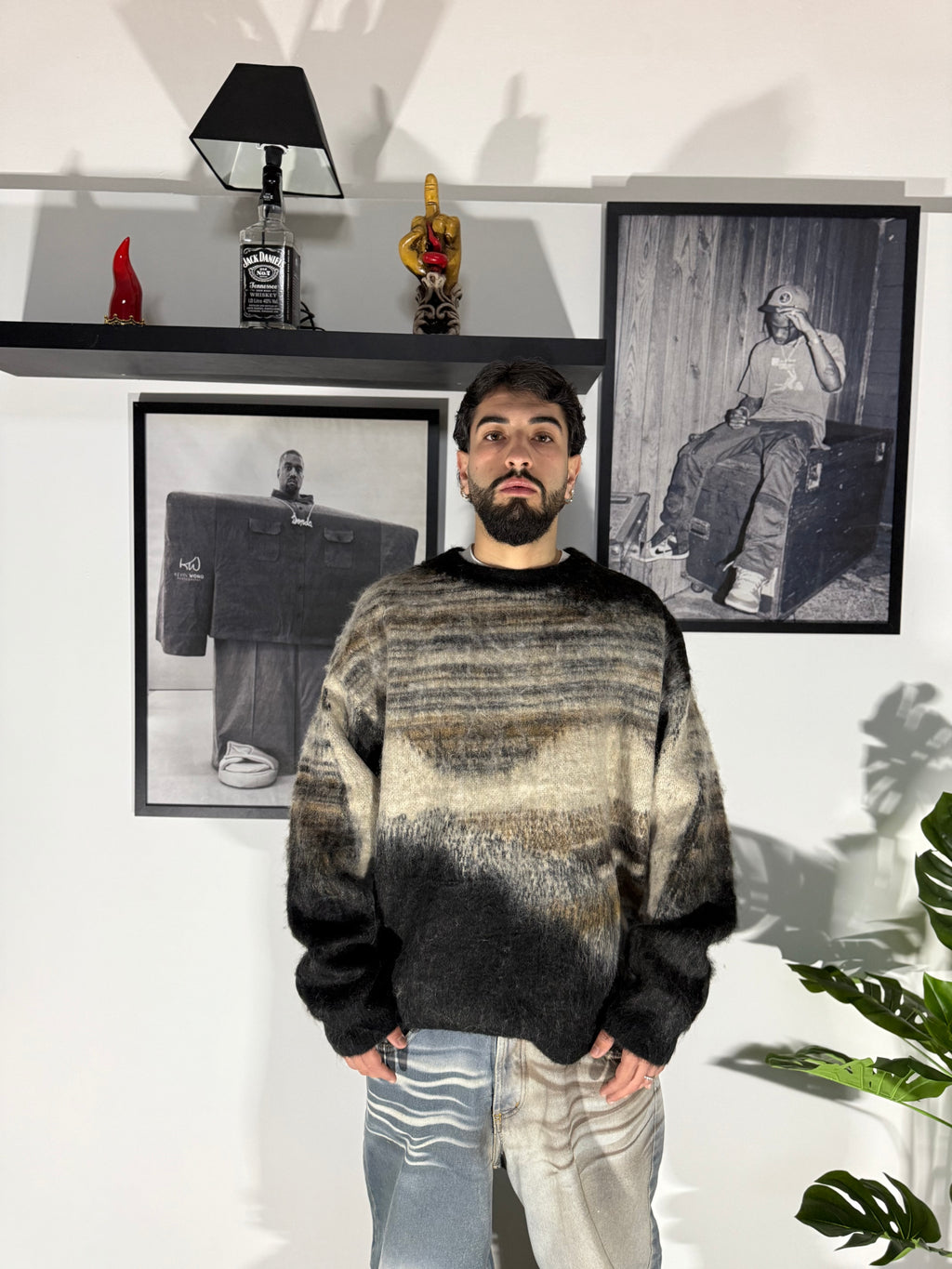 MAGLIONE BROWN FUMÉ